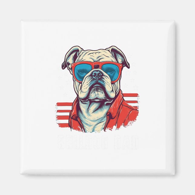 Imán Bulldog Papá (Frente)