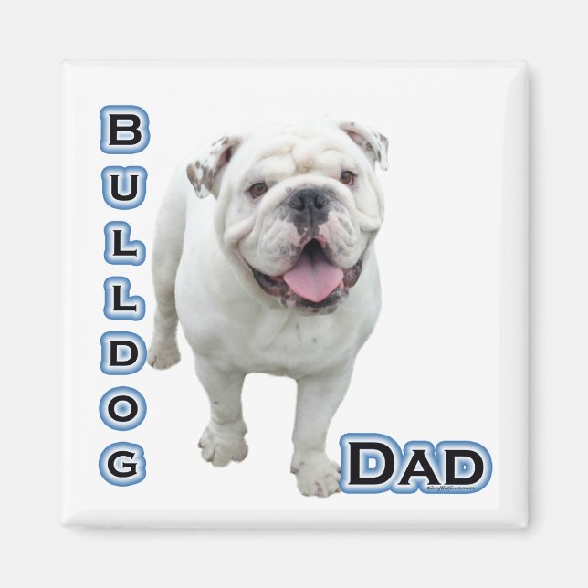 Imán Bulldog Papá 4 - Magnet (Frente)