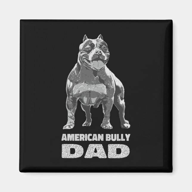 Imán Bulldog Perro Amante Americano (Frente)