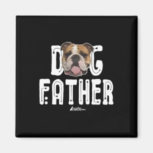 Imán Bulldog Perro Padre Bulldog El Dogfather Ruff Life