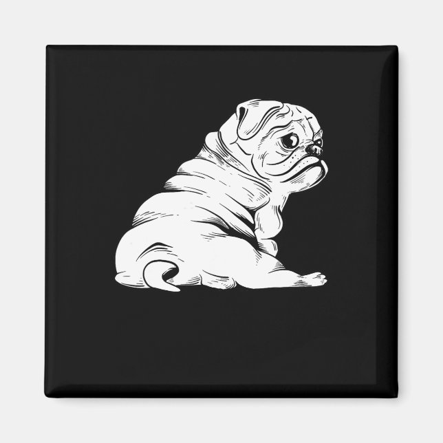 Imán Bulldog - Perro Perro Perro Perro Dueño de Cachorr (Frente)