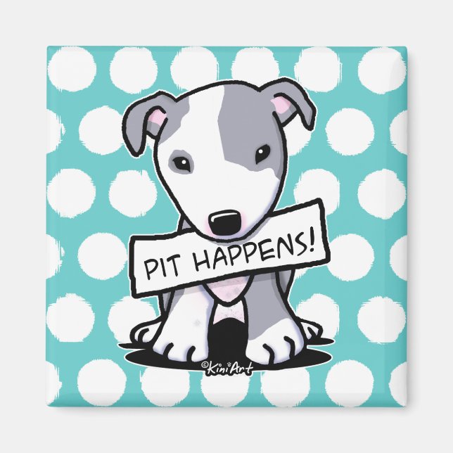 Imán Bulldog Pit Happens Pit (Frente)