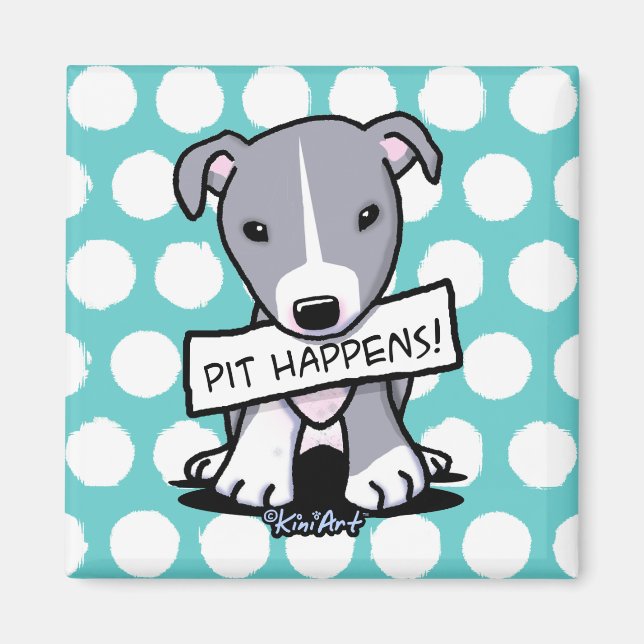 Imán Bulldog Pit Happens Pit (Frente)