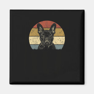 Imán Bulldog Retro Vintage 60 70 Diversión Frenchie Ama