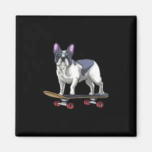 Imán Bulldog Skateboard Skateboarding