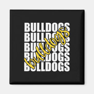 Imán Bulldoges Amarillo Escuela Deportivo Equipo Espíri