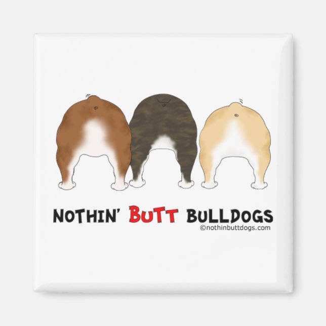 Imán Bulldoges de Nothin' Butt (Frente)