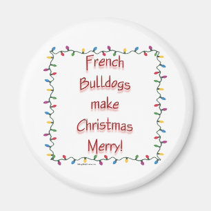 Imán Bulldoges franceses hacen que los Navidades se end