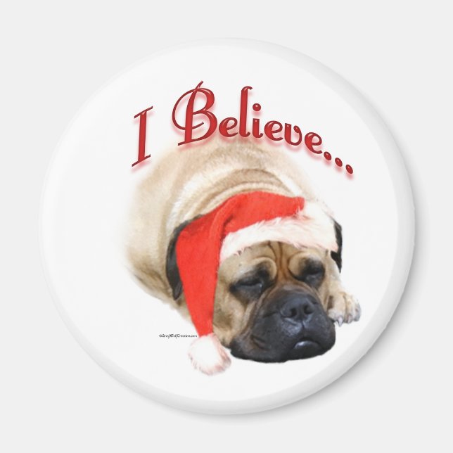 Imán Bullmastiff, creo - Magnet (Frente)