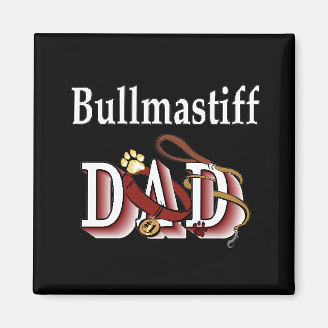 Imán bullmastiff dad Magnet (Frente)