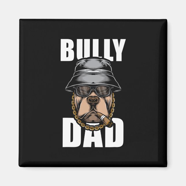 Imán Bully Dad Bulldog Pitbull (Frente)