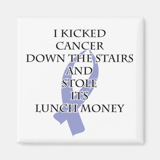 Imán Bully de Cáncer (Cinta Periwinkle) (Frente)