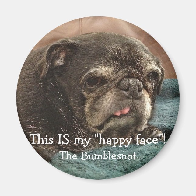 Imán Bumblesnot: Esta es mi "cara feliz"! (Frente)