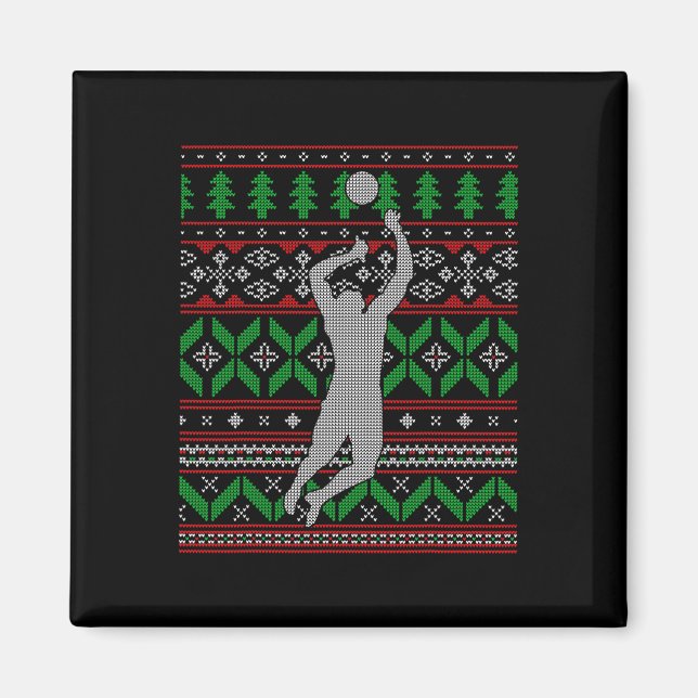 Imán Bump de voleibol - Happ escolar de Spike College (Frente)