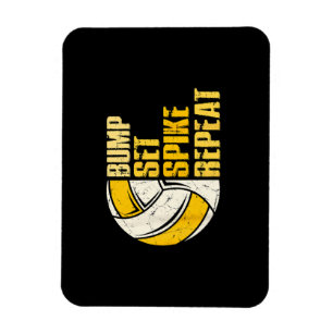 Imán Bump Set Spike Repetir voleibol Gracioso