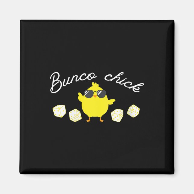 Imán Bunco Chick Easter Spring Bunco Dice (Frente)