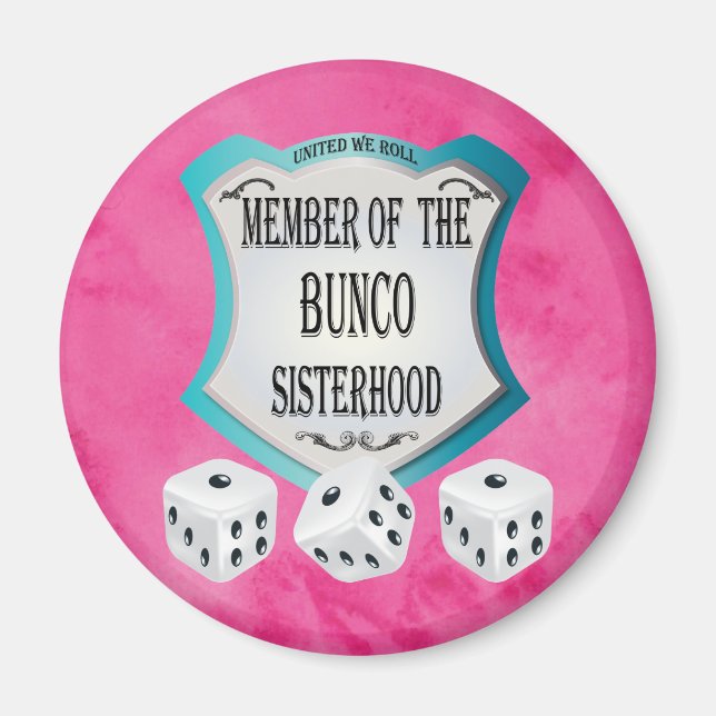 Imán Bunco Go Pink - Unidos Hacemos Los Dados (Frente)