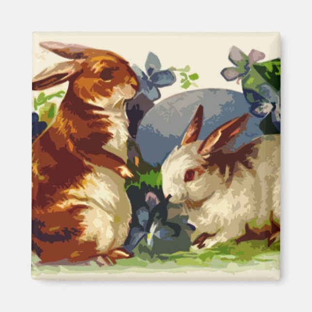 Imán Bunnies Easter Magnet (Frente)
