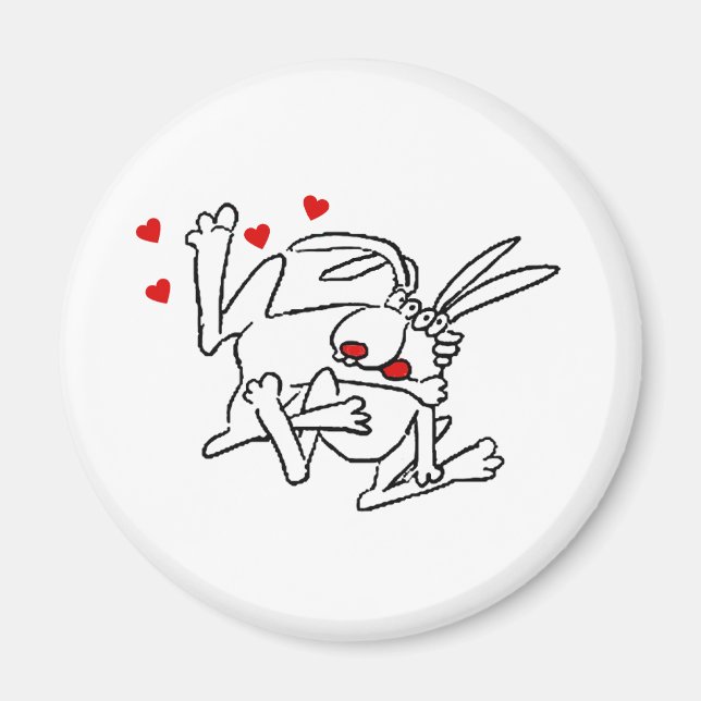 Imán Bunnies enamorados (Frente)