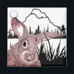 Imán Bunny and Butterfly<br><div class="desc">Esta imagen está dibujada a mano, destacando este adorable conejo conejo, aunque su amigo está retozando en el pasto en este momento. Quizá es tímida. Este diseño creativo y celta le invita al magnetismo natural de su otro lado del estilo! De cara a lo que elijas, este conejito está de...</div>