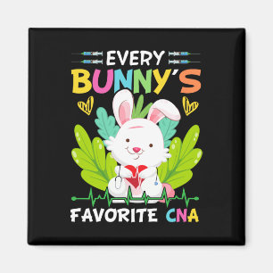 Imán Bunny Cna Enfermera Divertido Día De Pascua Hospit