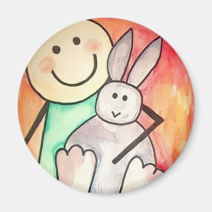 Imán Bunny Hug