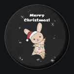 Imán Bunny Merry Christmas Winter Animals Rabbits Magne<br><div class="desc">El conejo para Navidades con luces de hadas. Animales divertidos con regalos y nieve para las vacaciones. También es gracioso para los Navidades en julio. Hasen son animales dulces y perfectos para los Navidades.</div>