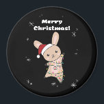 Imán Bunny Merry Christmas Winter Animals Rabbits Magne<br><div class="desc">El conejo para Navidades con luces de hadas. Animales divertidos con regalos y nieve para las vacaciones. También es gracioso para los Navidades en julio. Hasen son animales dulces y perfectos para los Navidades.</div>