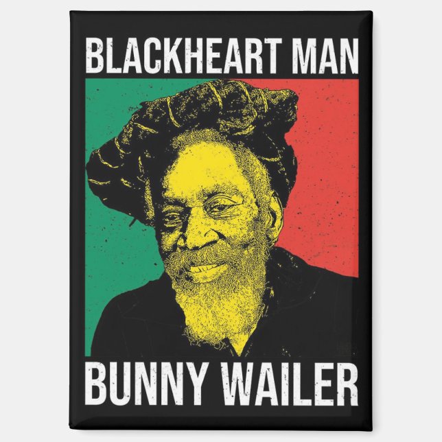 Imán Bunny Wailer Reggae Legend Rasta Jamaika Roots  (Anverso)
