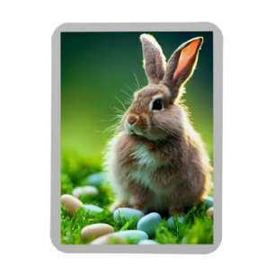 Imán Bunny with Candy in the Spring Magnet