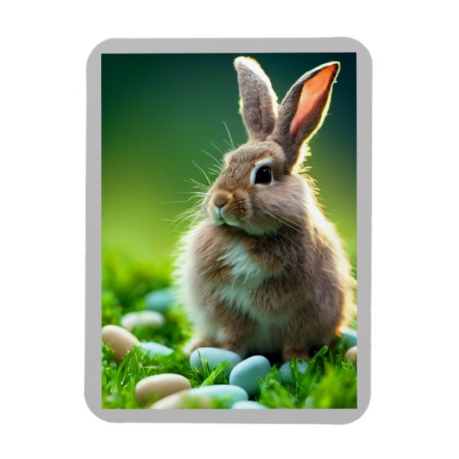 Imán Bunny with Candy in the Spring Magnet (Vertical)
