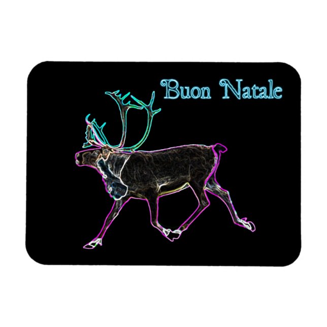 Imán Buon Natale - Caribou Eléctrico (Horizontal)