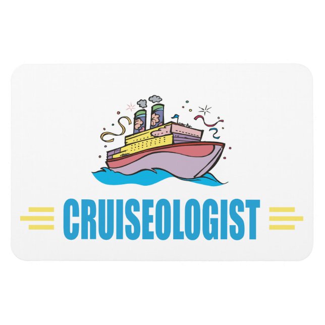 Imán Buque de crucero divertido (Horizontal)