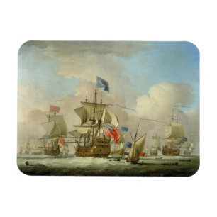 Imán Buques de guerra británicos y un Sloop, c.1720-30