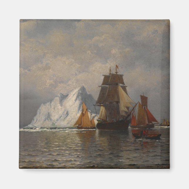 Imán Buques de pesca y balleneros cerca de la costa de  (Frente)