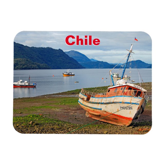 Imán Buques pesqueros, Hornopiren, Chile (Horizontal)