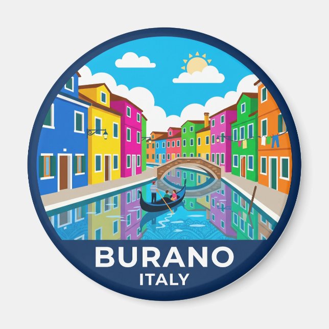Imán Burano Italia (Frente)