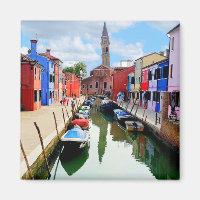 Burano, Italia Coloridas Casas Italianas y Canal d