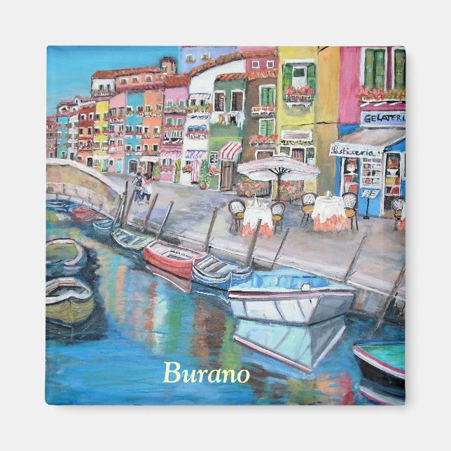 Imán Burano, Venecia - Magnet (Frente)