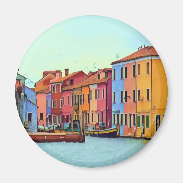 Imán BURANO - Veneciana Laguna Venecia - Burano (Frente)