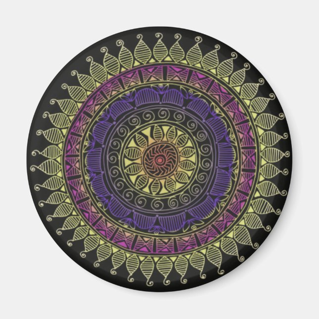 Imán Burbuja de color (Frente)