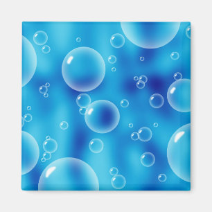 Imán Burbujas azules
