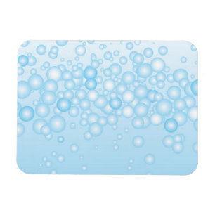Imán Burbujas azules del baño