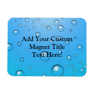 Imán Burbujas claras, agua azul
