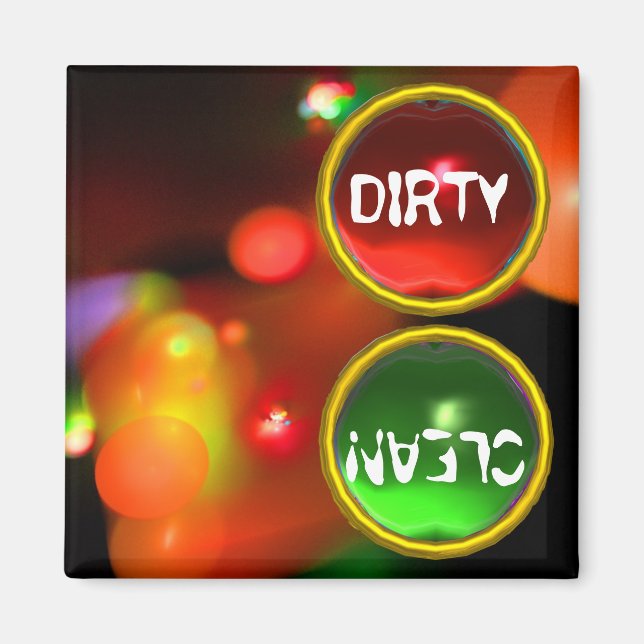 Imán BURBUJAS CUANTUM Y GEMAS VERDES ROJOS sucios limpi (Frente)