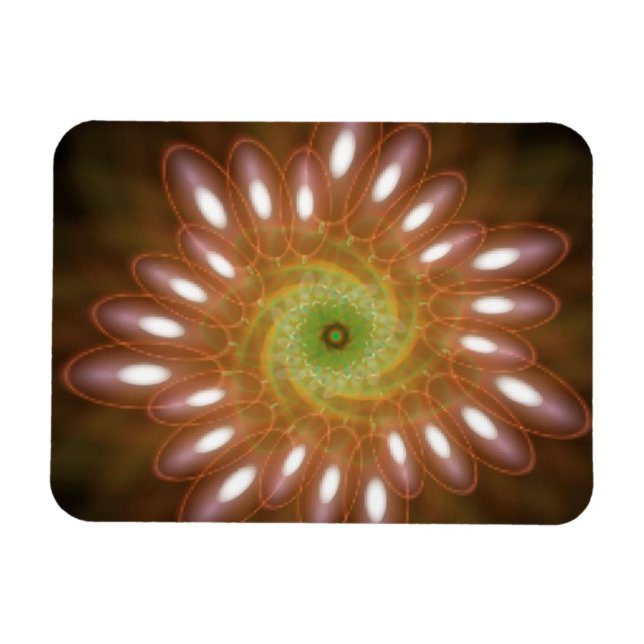 Imán Burbujas de jabón rosado en resumen (Horizontal)