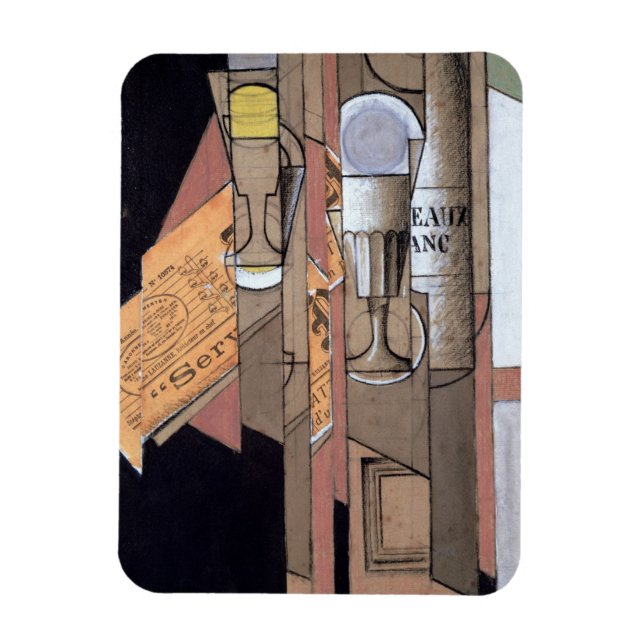 Imán Burdeos blancos, 1913 (gouache & lápiz sobre papel (Vertical)