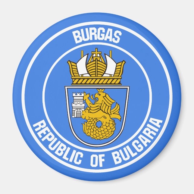 Imán Burgas Round Emblem (Frente)