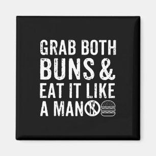 Imán Burger Bbq Hombres Duele Burger Lover Real Americ