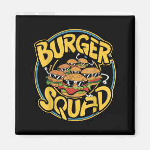 Imán Burger Squad Funny Cheeseburger Lover Food Hamburg